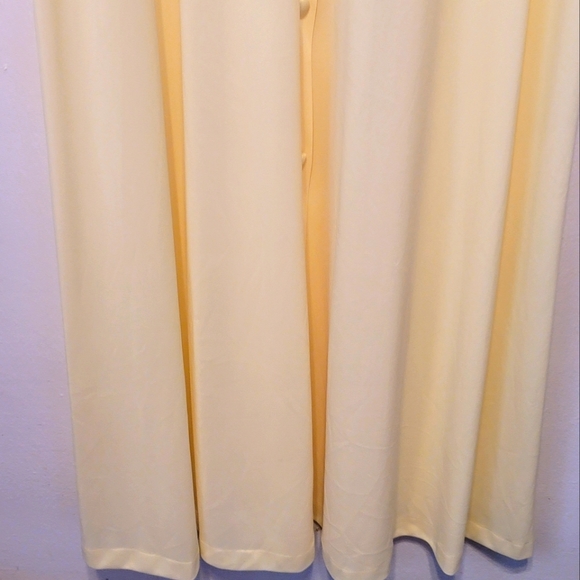 Vintage Vanity Fair nightgown house coat dress button down maxi robe yellow 36 - Picture 8 of 15